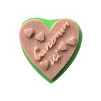PARTİ VİTRİNİ Canımın İçi Yazılı Silikon Mum Kalıbı 7x7x2 cm (yeşil)