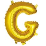 PARTİ VİTRİNİ G Harfi 16 İnç Gold Renk Folyo Balon 36 CM (Altın)