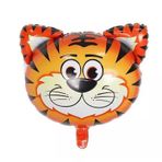 PARTİ VİTRİNİ Kaplan Kafası Safari Folyo Balon 55 x 55 Cm