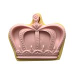 PARTİ VİTRİNİ Kral Tacı Şeklinde Silikon Kalip 12x10x1,5 cm