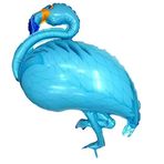 PARTİ VİTRİNİ Mavi Flamingo Folyo Balon 51 x 105 Cm