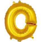 PARTİ VİTRİNİ O Harfi 16 İnç Gold Renk Folyo Balon 36 CM (Altın)