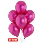 Parti Zamanı 20 Adet Metalik Fuşya Parlak Balon Doğum Günü Kutlama Süs ve Malzemesi