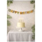 Parti Zamanı Safari Temalı Happy Birthday Banner – Doğum Günü Parti Süslemesi