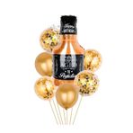 PARTİAVM Viski Bira Happy Birthday Yetişkin Doğum Günü Balon Seti