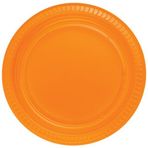 PartiBulutu 22 cm 25'li Turuncu Plastik Tabak