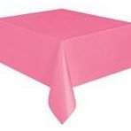 PartiBulutu Pembe Plastik Masa Örtüsü
