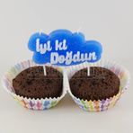 Partici İyi Ki Doğdun Mavi Mum