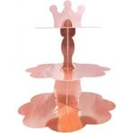 Partici Metalize Rose Gold Kek Standı