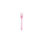 Partici Pembe Plastik Çatal