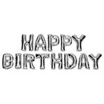 Partifabrik Happy Birthday Gümüş Harf Folyo Set Balon