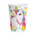 Partifabrik Unicorn Rainbow Karton Bardak 8'Li