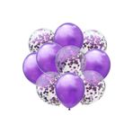 Partioutlet Mor Renkli Konfetili Balon