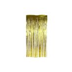 PartiVar Gold Püsküllü Işıltılı Arka Fon Kapı Perdesi 100X200 Cm