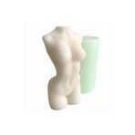 Partivitrini Kadın Vücudu Figürü Silikon Mum Kalıbı 6x6x12 Cm