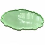 Partivitrini Küçük Oval Silikon Epoksi Tepsi Kalıbı 28x18x0.8 cm