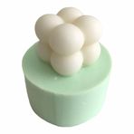 Partivitrini Mini Bubble Top Küp Silikon Mum Kalıbı 4.5x4.5x4 Cm