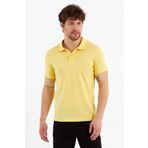 PARTİZAN Erkek Polo Yakalı Slim Fit Dar Kesim Sarı Pamuk Tişort