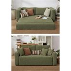 Partner Sofa & Yatak & Berjer - Yeşil - ÇİFTLİ