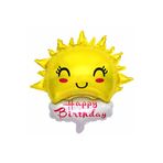Party City Happy Birthday Güneş Folyo Balon 34 İnç 75 cm – Büyük Boy Doğum Günü Parti Dekoru