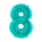 Party Country Rakam Folyo Balon 40" (100Cm) Tiffany -8-
