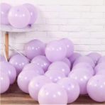 Party Fantasy 50 Adet Mor Makaron Pastel Renk Mat Balon