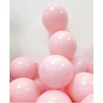 Party Fantasy 90 Adet Pembe Soft Makaron Pastel Renk Mat Balon