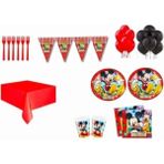 Party Fantasy Mickey Mouse 8 Kişilik Doğum Günü Parti Seti Mickey Mouse Parti Malzemeleri Konsepti