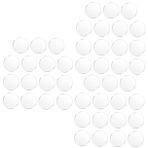 PartyKindom 45 Adet Akrilik Disk Akrilik Daire Boşlukları Kalp Şeklinde Resim Çerçevesi Şeffaf Çiçek Folyo Balon Tepsi Akrilik Tepsi Dekoru Tepsiler Dekoratif Bardak Altlığı Alet Altıgen