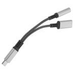 PartyKindom Bilgisayar Için Usb Adaptörü Usb Arabirimi Bilgisayar Aksesuarı Bilgisayar Için Usb Adaptörü Telefon Kaynağı Usbden 3,5 Mm Jak Adaptörüne Çinko Alaşım Dağıtıcı Sayı