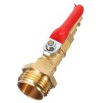 PartyKindom Rv Dış Dişli Pirinç Hızlı Bağlantı Küresel Vana Ile Kış Bahçesi Boru Yağmurlama Antifriz Üfleme Suyu Adaptörü Sprinkler Patlama Adaptörü Kışa Patlamaya Dayanıklı Erkekten Kadına