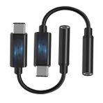PartyKindom USB Adaptörü 2 Adet Adaptörü Jakına c Yazın Kulaklık Kilidi Usb Kulaklık Adaptörü Jak Adaptörü C Tipi Kulaklık Adaptörü Kulaklık Adaptörü Tipi-c Cep Telefonu Kulaklığı Çevir Tpu