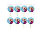 partyrüyası Frozen Elsa Karlar Ülkesi Doğum Günü Pasta Kürdanı Cupcake Süsleme Kürdan