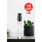 Parvati Boş Parfüm Şişesi Cam Şişe Sprey Set 2 ml (10 Adet)