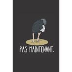 pas maintenant: ce carnet de notes humoristique est un notebook à la couverture drôle qui fera un cadeau original et pratique
