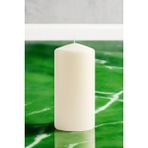 Paşa Cam Pasa Cam Silindir Mum Blok Mum Kütük Mum Krem Renk 10 cm Genişlik 25 cm Uzunluk Vanilya Kokulu El Işçiliği- - 10 x 25 Vanilya Krem
