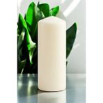 Paşa Cam Pasa Cam Silindir Mum Blok Mum Kütük Mum Krem Renk 10 cm Genişlik 30 cm Uzunluk Kahve Kokulu El Işçiliği- - 10 x 30 Kahve Kokulu Krem