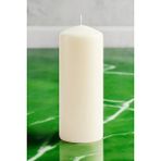 Paşa Cam Pasa Cam Silindir Mum Blok Mum Kütük Mum Krem Renk 10 cm Genişlik 30 cm Uzunluk Vanilya Kokulu El Işçiliği- - 10 x 30 Vanilya Krem