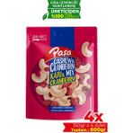 Paşa Kuruyemiş Çiğ Kaju & Cranberry 150 gr | Çiğ Karışık Kuruyemiş - 600 gr
