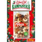 Paşa Kuruyemiş Çiğ Karışık Kuruyemiş 250 gr, Naturel Tuzsuz Karışık Kuruyemiş