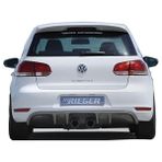 Paşa Tuning Volkswagen Golf 6 2009 - 2012 Rieger Arka Tampon Eki - Difüzör (Plastik)