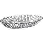 Paşabahçe 10546 Aurora 32 Cm Oval Cam Kayık Servis Meyve Tabağı
