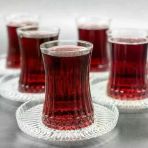Paşabahçe 12 Kişilik Elysia Bardak Riva Tabak Çay Takımı - 24 Parça Set