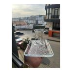 Paşabahçe 2 Li (4 parça) Cam Sunum Tabaklı Çay Bardak model 12
