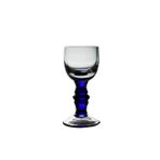 Paşabahçe 21196 El İmalatı Mavi Kristal Mini Likör Kadehi