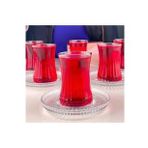 Paşabahçe 24 Parça çay seti 14645 Riva Çay Tabağı + 42901 Elysia Çay Bardağı