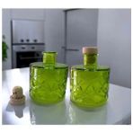 Paşabahçe 250 ml Vintage Yeşil Dekoratif Kristal 2 Li Set ,oda Kokusu ,vazo , Çok Amaçlı Şişe - Light Yeşil - 2 Adet
