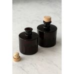 Paşabahçe 250 ml Vintage Yeşil Dekoratif Kristal 2 Li Set ,oda Kokusu ,vazo , Çok Amaçlı Şişe - Siyah - 2 Adet