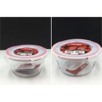 Paşabahçe 2’li Borcam Yuvarlak Saklama Kabı Seti 2320 cc + 1050 cc - Kilitli Kapaklı Borcam –PŞ-59026 & 59046 - 2'li Yuvarlak Set