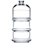 Paşabahçe 3 Katlı Patisseria Kapaklı Pasta Kurabiye Fanusu 96986 - 1 Adet - 100 ml - Beyaz